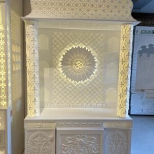 Om Corian Mandir with Backlit 2- designotemplestore.com