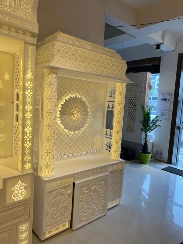Om Corian Mandir with Backlit 3- designotemplestore.com