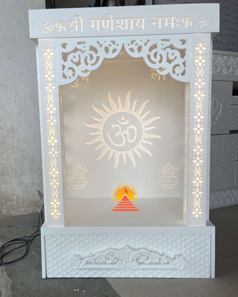 Om and Sun combine corian marble temple- designotemplestore