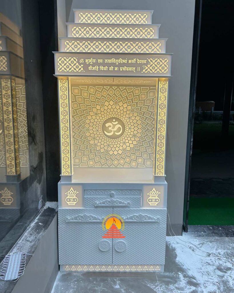 Om engraved designer korian mandir img2- designotemplestore.com