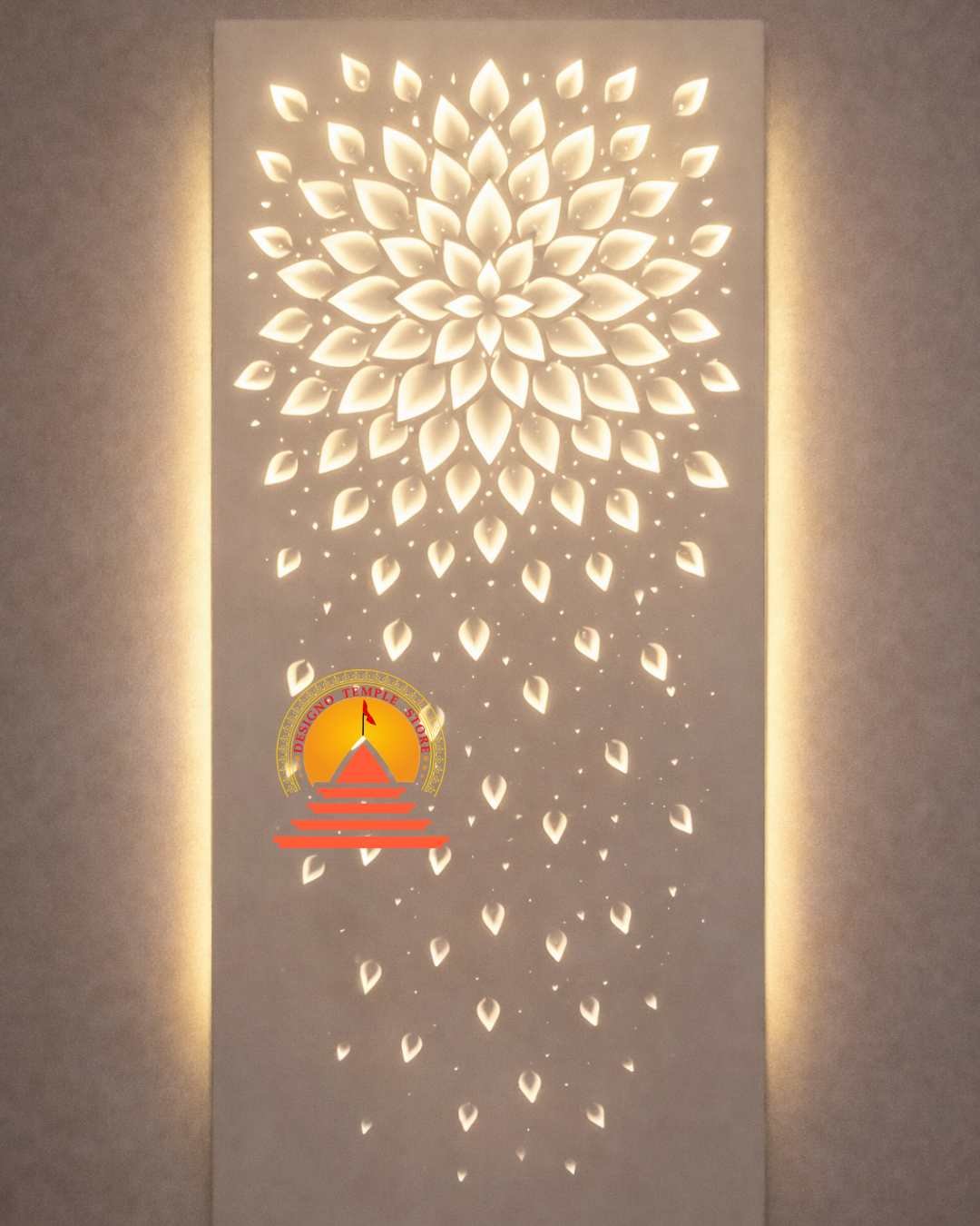 Designer Corian Wall Panel with Light img5- designotemplestore