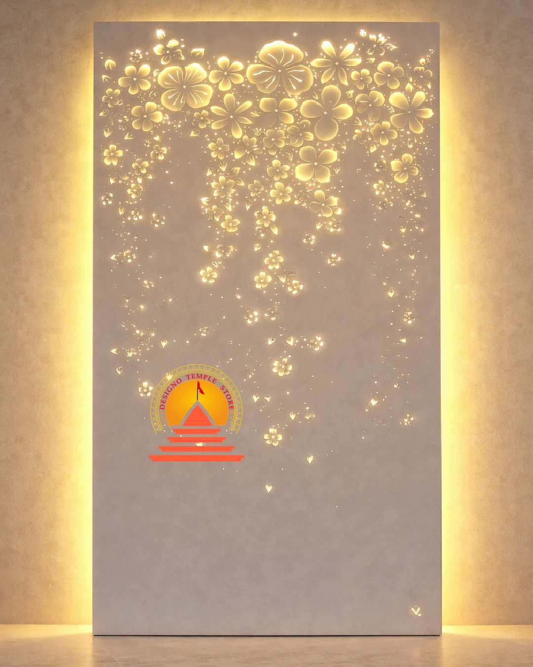 Designer Corian Wall Panel with Light img7- designotemplestore